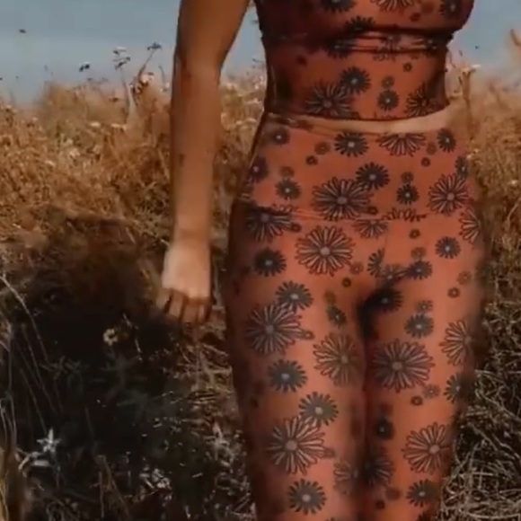 ♥️… Goldsheep Summer of love Collection Floral Leggings Daisy - Picture 7 of 12